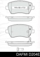 Колодки тормозные передние DUSTER 4x2,4x4 без ESP. Производитель: Intelli.